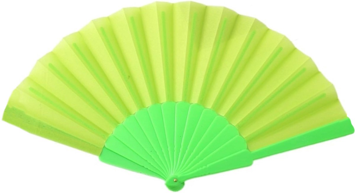 Festival Waaier - Groen | 43 x 23 cm | Spaanse Waaier | Fashion Favorite